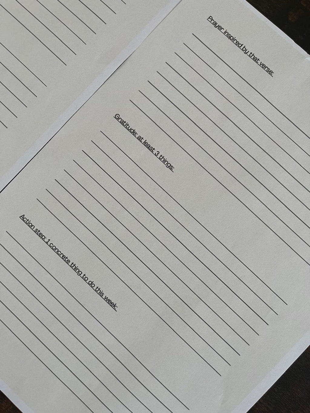 Bible Journaling PDF (2 Pages) – Printable Template for Reflection & Prayer